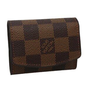 LOUIS VUITTON Damier Ebene Cuff Case LV Auth 109785